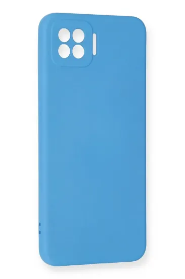 Newface Oppo A73 Kılıf Nano içi Kadife Silikon - Mavi resmi