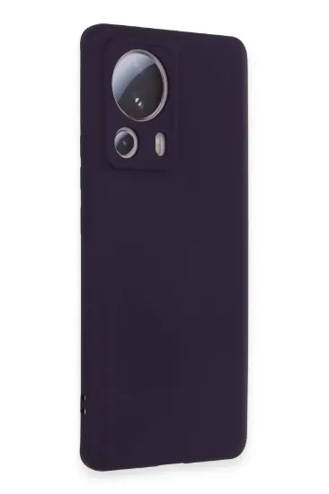 Newface Xiaomi Mi 13 Lite Kılıf Nano içi Kadife Silikon - Mor resmi