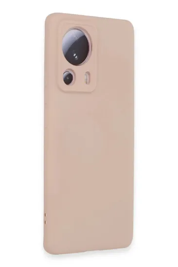 Newface Xiaomi Mi 13 Lite Kılıf Nano içi Kadife Silikon - Pudra resmi