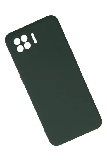 Newface Oppo A73 Kılıf Nano içi Kadife Silikon - Koyu Yeşil resmi