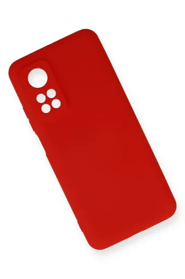 Newface Xiaomi Mi 10T Kılıf Nano içi Kadife Silikon - Kırmızı resmi