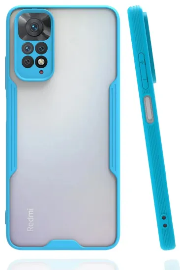 Newface Xiaomi Redmi Note 11 Kılıf Platin Silikon - Mavi resmi