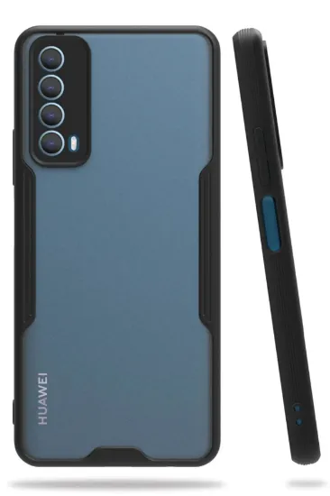 Newface Huawei P Smart 2021 Kılıf Platin Silikon - Siyah resmi