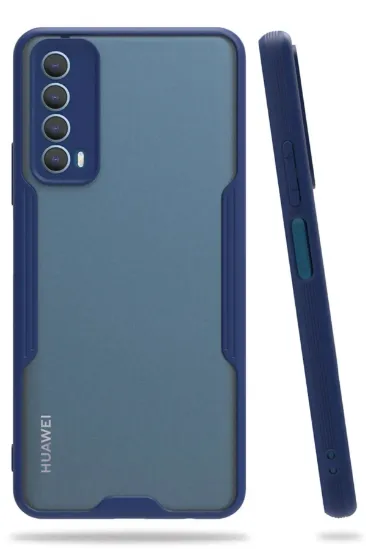 Newface Huawei P Smart 2021 Kılıf Platin Silikon - Lacivert resmi