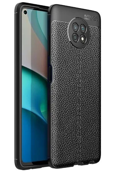 Newface Xiaomi Redmi Note 9 5G Kılıf Auto Focus Kapak - Siyah resmi