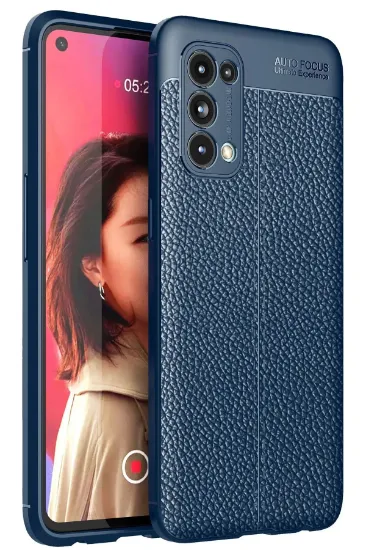Newface Oppo Reno 5 Kılıf Auto Focus Kapak - Lacivert resmi