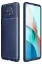 Newface Xiaomi Redmi Note 9 5G Kılıf Auto Focus Karbon Kapak - Lacivert resmi