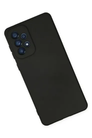 Newface Samsung Galaxy A23 4G Kılıf Nano içi Kadife Silikon - Siyah resmi