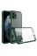 Newface iPhone 11 Pro Max Kılıf Miami Şeffaf Silikon - Koyu Yeşil resmi
