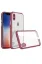 Newface iPhone XS Max Kılıf Miami Şeffaf Silikon - Fuşya resmi