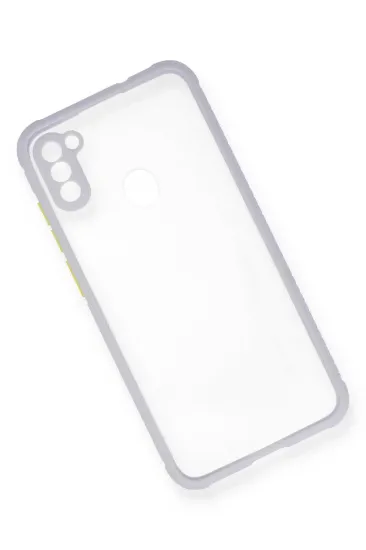 Newface Samsung Galaxy A11 Kılıf Miami Şeffaf Silikon - Lila resmi