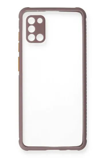 Newface Samsung Galaxy A31 Kılıf Miami Şeffaf Silikon - Açık Mor resmi