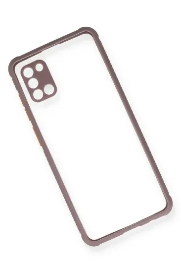Newface Samsung Galaxy A31 Kılıf Miami Şeffaf Silikon - Açık Mor resmi
