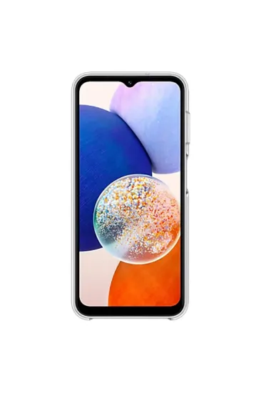 Newface Samsung Galaxy A14 4G Kılıf Lüx Şeffaf Silikon resmi