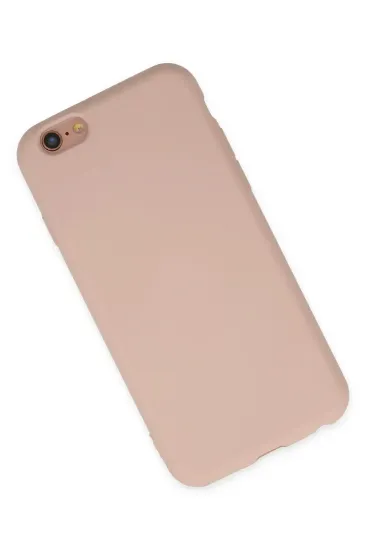 Newface iPhone 6 Kılıf Nano içi Kadife Silikon - Pudra resmi