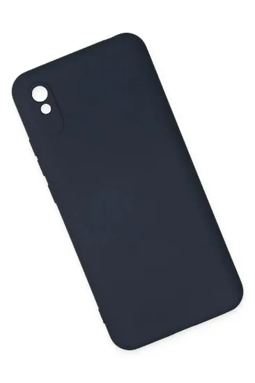 Newface Xiaomi Redmi 9A Kılıf Nano içi Kadife Silikon - Lacivert resmi