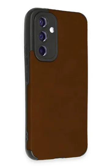 Newface Samsung Galaxy A54 5G Kılıf Loop Deri Silikon - Kahverengi resmi