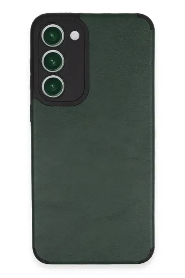 Newface Samsung Galaxy S23 Plus Kılıf Loop Deri Silikon - Yeşil resmi