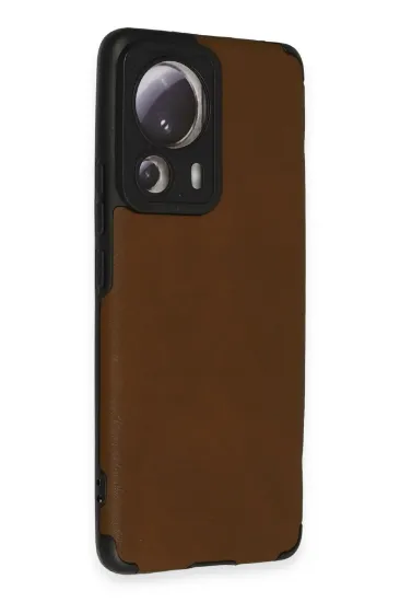 Newface Xiaomi Mi 13 Lite Kılıf Loop Deri Silikon - Kahverengi resmi