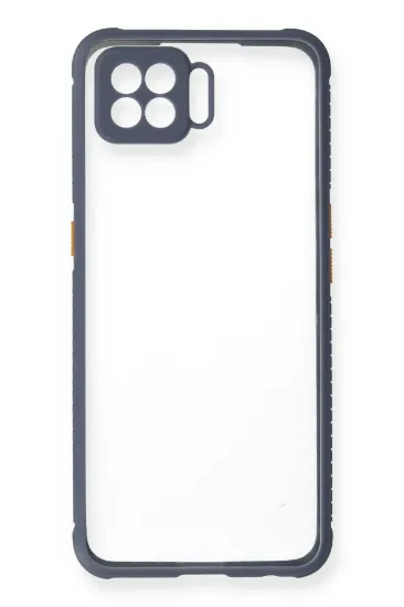 Newface Oppo A73 Kılıf Miami Şeffaf Silikon - Gri resmi
