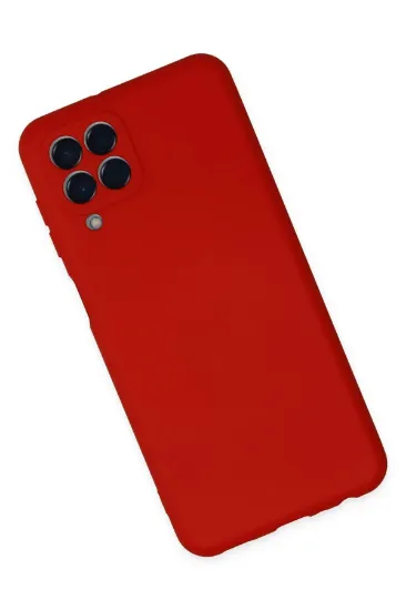 Newface Samsung Galaxy M33 Kılıf Nano içi Kadife Silikon - Kırmızı resmi