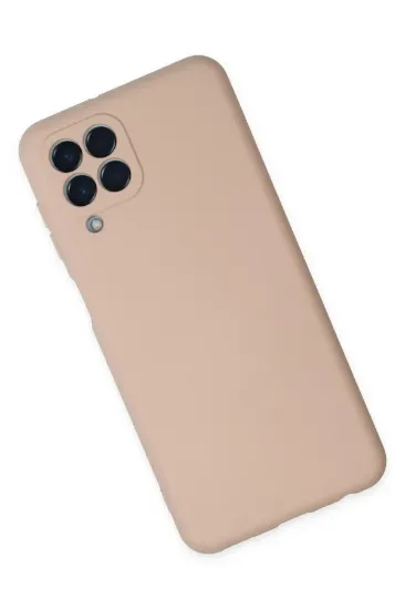 Newface Samsung Galaxy M33 Kılıf Nano içi Kadife Silikon - Pudra resmi