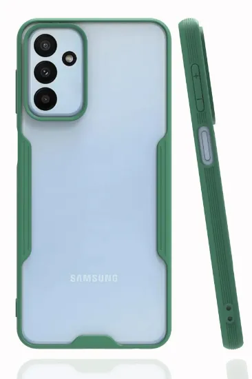 Newface Samsung Galaxy M23 Kılıf Platin Silikon - Yeşil resmi