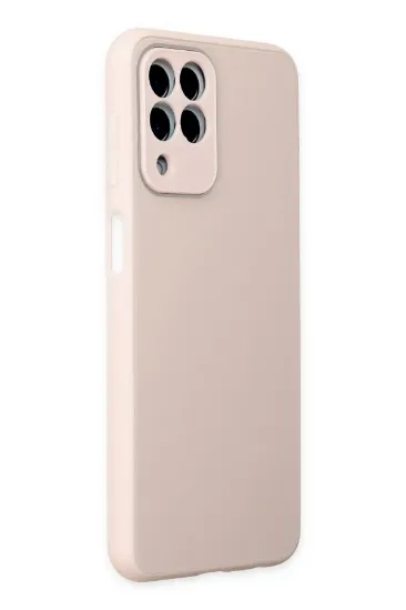Newface Samsung Galaxy M33 Kılıf Glass Kapak - Pembe resmi