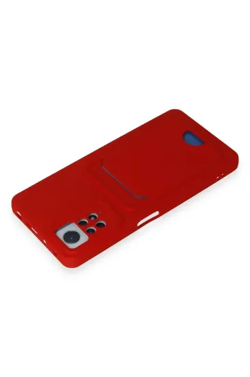 Newface Xiaomi Redmi Note 11 Pro Kılıf Kelvin Kartvizitli Silikon - Kırmızı resmi
