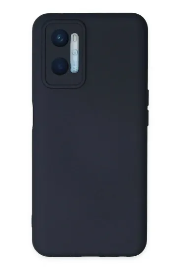 Newface Oppo A96 Kılıf Nano içi Kadife Silikon - Lacivert resmi