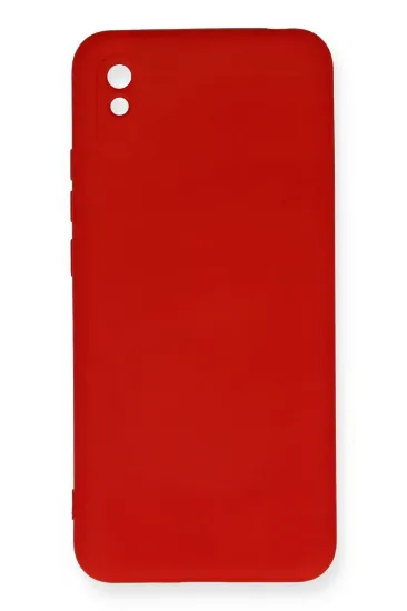 Newface Xiaomi Redmi 9A Kılıf Nano içi Kadife Silikon - Kırmızı resmi