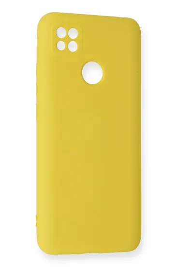 Newface Xiaomi Redmi 9C Kılıf Nano içi Kadife Silikon - Sarı resmi