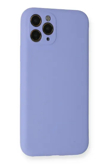 Newface iPhone 11 Pro Kılıf Nano içi Kadife Silikon- Lila resmi