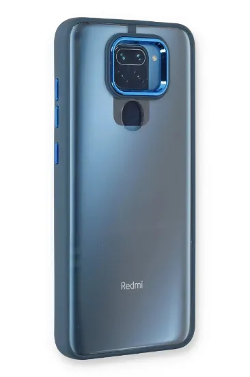 Newface Xiaomi Redmi Note 9 Kılıf Dora Kapak - Mavi resmi