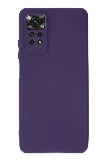 Newface Xiaomi Redmi Note 11 Pro Kılıf First Silikon - Mürdüm resmi