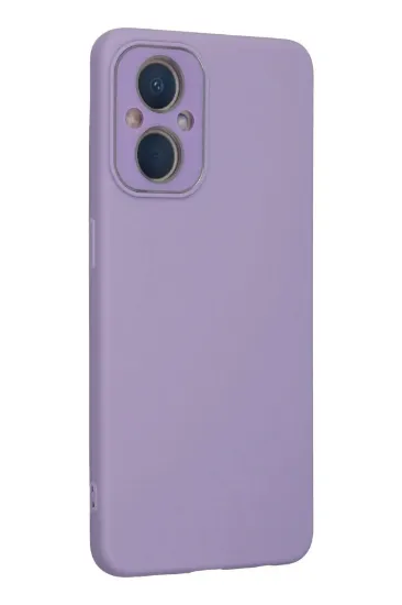 Newface Oppo Reno 7 Lite Kılıf Lansman Glass Kapak - Lila resmi