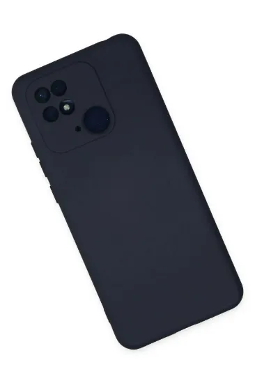 Newface Xiaomi Redmi 10C Kılıf Nano içi Kadife Silikon - Lacivert resmi