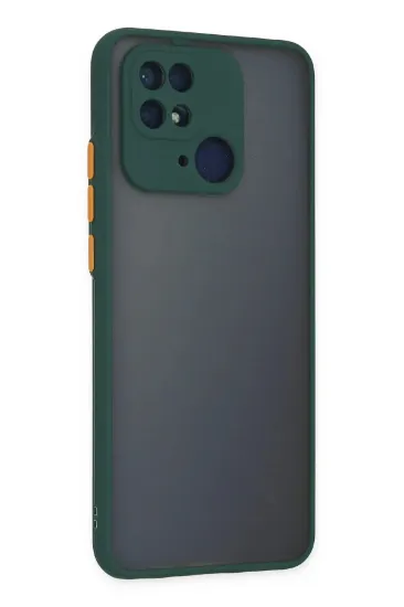 Newface Xiaomi Redmi 10C Kılıf Montreal Silikon Kapak - Yeşil resmi