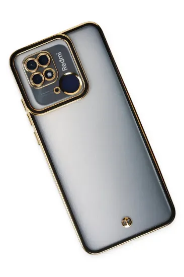 Newface Xiaomi Redmi 10C Kılıf Liva Lens Silikon - Siyah resmi
