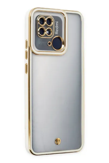Newface Xiaomi Redmi 10C Kılıf Liva Lens Silikon - Beyaz resmi