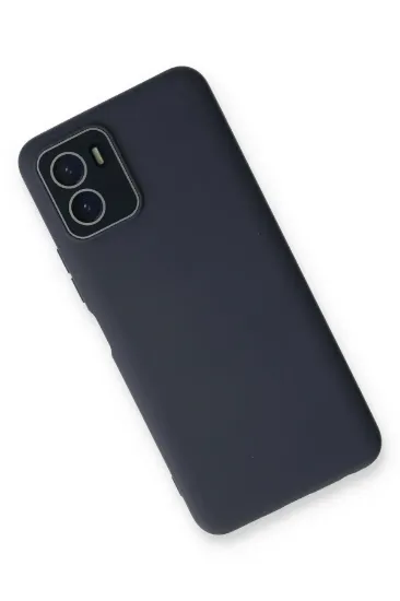 Newface Vivo Y15S Kılıf Lansman Glass Kapak - Lacivert resmi