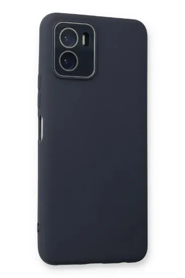 Newface Vivo Y15S Kılıf Lansman Glass Kapak - Lacivert resmi