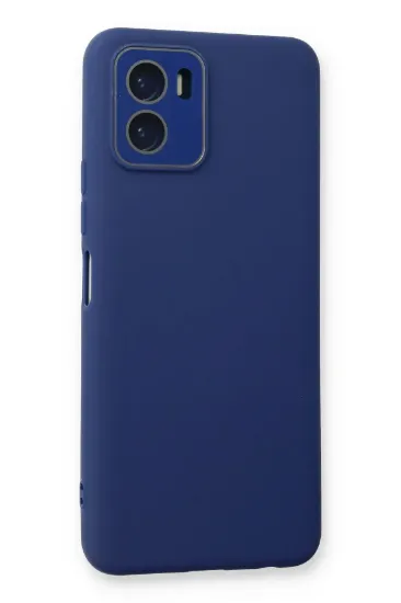 Newface Vivo Y15S Kılıf Lansman Glass Kapak - Sky Blue resmi