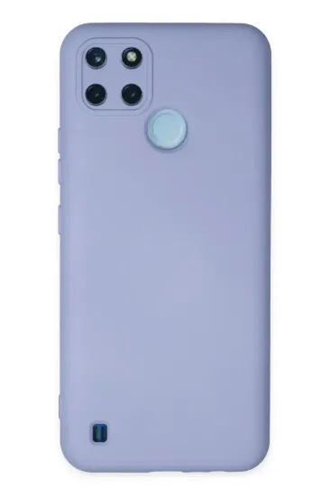 Newface Realme C25Y Kılıf Nano içi Kadife Silikon - Lila resmi