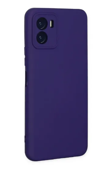 Newface Vivo Y15S Kılıf Nano içi Kadife Silikon - Mor resmi