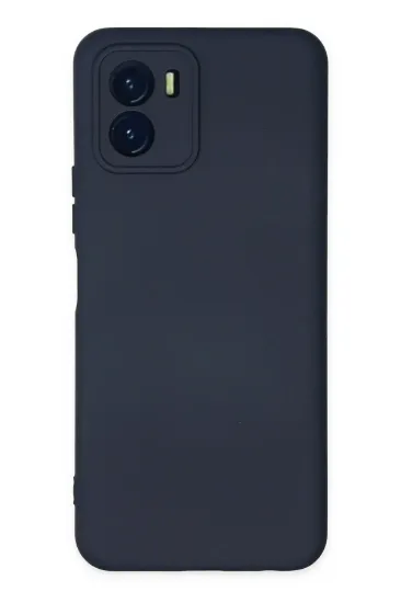 Newface Vivo Y15S Kılıf Nano içi Kadife Silikon - Lacivert resmi