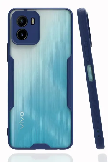 Newface Vivo Y15S Kılıf Platin Silikon - Lacivert resmi