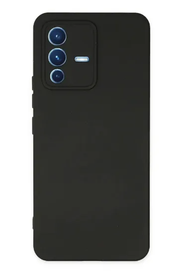 Newface Vivo V23 5G Kılıf Nano içi Kadife Silikon - Siyah resmi