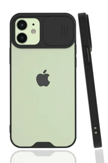 Newface iPhone 12 Kılıf Platin Kamera Koruma Silikon - Siyah resmi