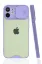 Newface iPhone 12 Mini Kılıf Platin Kamera Koruma Silikon - Lila resmi